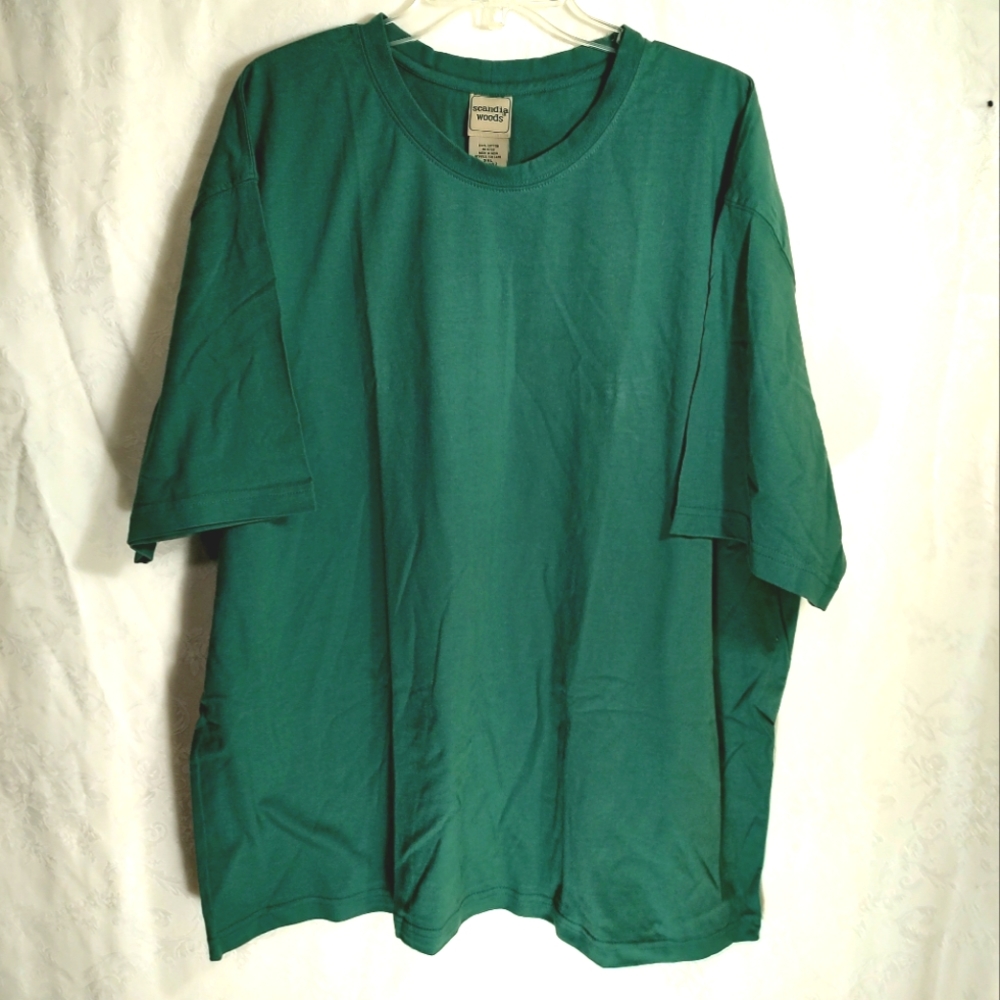 Scandia Woods green short sleeve shirt    men's 2XL   #614